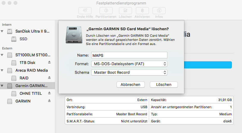 SD Card formattting