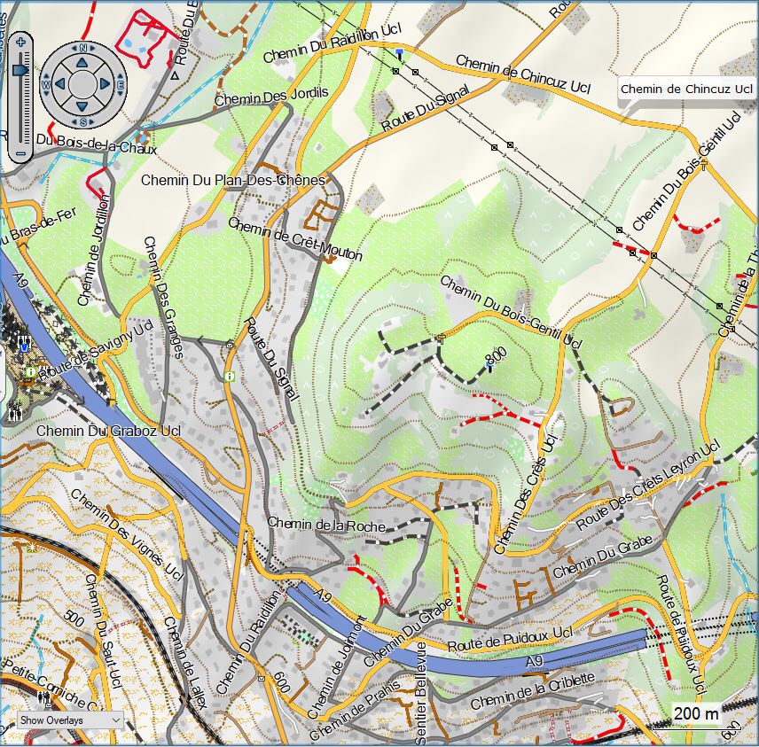 The new wide legacy layout on OpenMTBMap